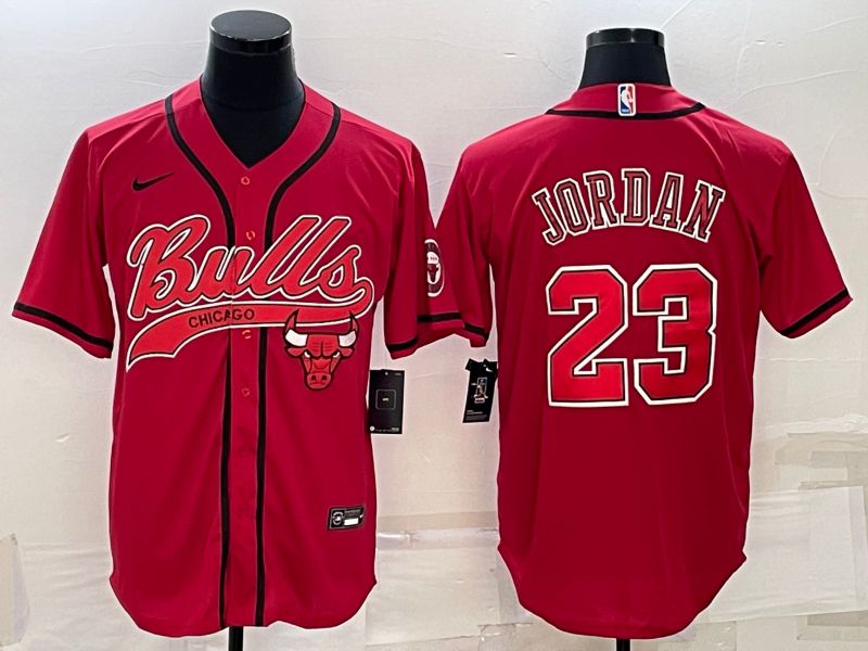 Men Chicago Bulls #23 Jordan Red 2022 Nike Co branded NBA Jerseys